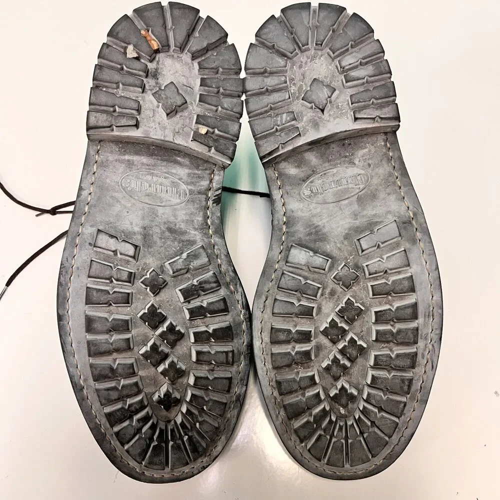 Church's Mcpherson Black Brogue Lace Derby Commando Sole 10.5 US EUC